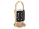 Globo , Schwarz , Holz , 33 cm , Wippschalter ,