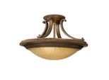 Elstead Lighting , Goldfarben, Bronzefarben , Metall, Glas , 29.2 cm , RoHS ,