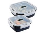 Creatable , Klar , Glas , 0,76 l , auslaufsicher, lebensmittelecht, luftdichter Verschluss, mikrowellengeeignet ,