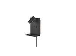 Trio Leuchten , Schwarz , Metall , 16x20x14 cm , getrennt schaltbar, USB-Anschluss zum Laden von Smartphones , Beleuchtung, Innenleuchten, Wandleuchten, Wandleuchten