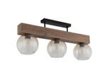 Globo , Klar, Schwarz, Dunkelbraun, Bernsteinfarben , Metall, Glas, Holzwerkstoff , 18x32.5x74 cm , CE ,