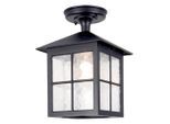 Elstead Lighting , Schwarz , Metall, Glas , 18.5x28 cm , Europäischer Sicherheitsstandard, Schutzklasse I (Erdungsanschluss), CE , Freizeit im Garten, Gartenaccessoires, Gartendeko