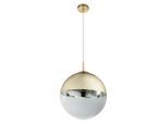 Globo , Goldfarben, Transparent , Metall, Glas , 120 cm , Beleuchtung, Innenleuchten, Hängeleuchten