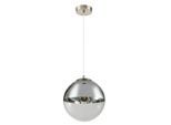 Globo , Chromfarben, Transparent , Metall, Glas , Kugel , 120 cm , CE , beliebig kürzbar ,