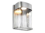Elstead Lighting , Edelstahlfarben , Metall , 15.3x20.3x10 cm , Grüner Punkt, RoHS , Freizeit im Garten, Gartenaccessoires, Gartendeko