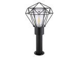 Globo , Klar, Schwarz , Metall , 25.5x50x22.5 cm , CE ,