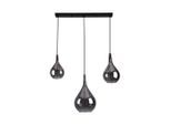 Näve , Schwarz , Metall, Glas , oval , 25x150x82.5 cm , TÜV-geprüft , Beleuchtung, Innenleuchten, Hängeleuchten, Pendelleuchten