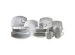 Mäser , Schwarz, Weiß , Keramik , 210 ml,210 ml , Kochen & Essen, Geschirr, Geschirrsets, Kombiservices