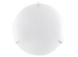 Möbelix , Weiß , Metall, Glas , rund , 50x12x50 cm , EEC , ohne Chemie, einfach zu transportieren , Beleuchtung, Innenleuchten, Deckenleuchten, Deckenleuchten rund