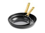 GreenPan , Schwarz, Goldfarben , Metall , 0 l , Kochen & Essen, Pfannen, Pfannensets
