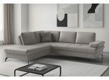 Ecksofa SIT & MORE "Morris Jubi, Ottomane, Breite 238 cm", light grau, B:238cm H:83cm T:202cm, Sofas, Ecksofa, mit Armteilfunktion, wahlweise mit Schlaffunktion