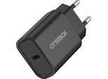 OTTERBOX USB-Ladegerät "Wall Charger 20W USB-C", schwarz, B:10,01cm H:4,5cm T:10,01cm, Ladegeräte, USB-Power Delivery (PD), USB-Ladegerät
