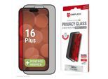 DISPLEX Displayschutzglas "Privacy Glass Full Cover", schwarz, B:9cm H:1,5cm T:20mm, Displayfolien, Displayschutzfolie, Schutzfolie, Bildschirmschutz, kratz- & stoßfest, Displayschutzglas