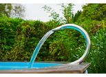 Poolwasserfall UBBINK "Mamba Shower", silber, B:18cm H:34,5cm L:35cm, Edelstahl, Wasserspeier, Poolwasserfall, chlorbeständiger Edelstahl