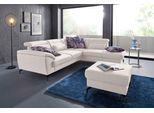 Ecksofa SIT & MORE "Percy L-Form", beige (linen), B:270cm H:77cm T:235cm, Sofas, Ecksofa, 12 cm Fußhöhe, Sitztiefenverstellung, wahlweise in 2 Fußfarben