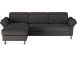 Ecksofa HOME AFFAIRE "Calypso L-Form", grau (anthrazit), B:260cm H:85cm T:172cm, 100% Polyester, Sofas, Ecksofa, mit motorischen Funktionen im Sofa und Recamiere