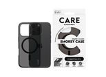 CARE BY PANZERGLASS Handyhülle "Smokey Case für Apple iPhone 16 Pro", schwarz (transparent, schwarz), B:11cm H:1,9cm T:19,7cm, Hüllen, Backcover, Schutzhülle, Handyschutzhülle, Case, Schutzcase, stoßfest, Handyhülle