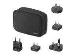 BELKIN Wireless Charger "BoostCharge Pro magnetische 3-in-1-Reiseladestation + Tipps", schwarz, B:10,5cm H:10,3cm T:14,3cm, Ladegeräte, Wireless Charger