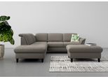 Ecksofa SIT & MORE "Maggiore L-Form", braun (schlamm), B:261cm T:224cm, 95% Polyester, 5% Polyamid, Sofas, Ecksofa, wahlweise mit Kopfteilverstellung, Bettfunktion und Stauraum