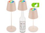 BRILONER LEUCHTEN LED Tischleuchte "CALIDA", beige, Leuchten, LED Tischleuchte