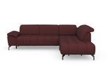 Ecksofa SIT & MORE "Cool L-Form", lila (chianti), B:272cm H:79cm T:220cm, Sofas, Ecksofa, wahlweise mit Kopfteilverstellung und Vorziehsitz motorisch