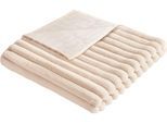 Bettüberwurf "Vita", beige (hell, beige), B:80cm L:230cm, Polyester, WESTFALIA SCHLAFKOMFORT, Tagesdecken, Bettüberwurf, in vielen Größen erhältlich