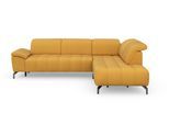 Ecksofa SIT & MORE "Cool L-Form", gelb (senf), B:272cm H:79cm T:220cm, Sofas, Ecksofa, wahlweise mit Kopfteilverstellung und Vorziehsitz motorisch