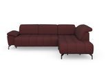 Ecksofa SIT & MORE "Cool L-Form", lila (chianti), B:272cm H:79cm T:220cm, Sofas, Ecksofa, wahlweise mit Kopfteilverstellung und Vorziehsitz motorisch