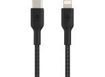 BELKIN Smartphone-Kabel "Lightning/USB-C Kabel ummantelt mfi 1m", schwarz, 100cmcm, Kabel, Smartphone-Kabel