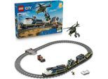 Konstruktionsspielsteine LEGO "Überfall auf den Polizeizug (60508), LEGO City", bunt, Spielbausteine, Kinder, Kunststoff, Konstruktionsspielsteine