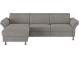 Ecksofa HOME AFFAIRE "Calypso L-Form", grau, B:260cm H:85cm T:172cm, 100% Polyester, Sofas, Ecksofa, mit motorischen Funktionen im Sofa und Recamiere