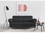 2,5-Sitzer SIT & MORE "Arngast", schwarz, B:186cm H:84cm T:93cm, Sofas, 2 5-Sitzer, inklusive Federkern und Kopfteilverstellung