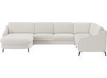 Wohnlandschaft SIT & MORE "Soul U-Form", weiß, B:356cm H:90cm T:227cm, 100% Polyester, Sofas, Wohnlandschaft, wahlweise mit Bettfunktion und Bettkasten oder Schubkasten
