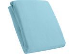 Spannbettlaken KUM "Mikrofaser-Fleece Spannbetttuch", blau (hellblau), L:200cm, Microfaser-Fleece, Obermaterial: 100% Polyester, Bettlaken, Spannbettlaken, bis ca. 25 cm Matratzenhöhe, weich & kuschelig