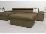 Stauraumhocker HOME AFFAIRE "Alberto", grün (olive), B:101cm H:43cm T:68cm, Luxus-Microfaser in Lederoptik (100% Polyester);Microfaser in Antiklederoptik (100% Polyester);Luxus-Microfaser Vintageoptik (100% Polyester);Luxus-Microfaser weich (90%Polyester 10%Polyamid), Hocker, Stauraumhocker, gross, mit Stauraum