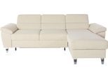 Ecksofa SIT & MORE "Sorano L-Form", beige (linen), B:250cm H:88cm T:161cm, Sofas, Ecksofa, wahlweise mit Bettfunktion und Bettkasten