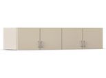 Aufsatzschrank RAUCH "Gamma", beige (champagner), griffe alu, B:181cm H:39cm T:54cm, Holzwerkstoff, Schränke, Aufsatzschrank, für eine maximale Nutzung der Deckenhöhe, viele Farben MADE IN GERMANY