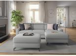 Ecksofa SIT & MORE "Scarlett L-Form", grau (hellgrau), B:258cm T:172cm, Sofas, Ecksofa, inklusive Kopfteilverstellung, wahlweise mit Bettfunktion, Bettkasten