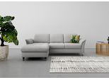Ecksofa SIT & MORE "Maggiore L-Form", grau, B:258cm T:173cm, 95% Polyester, 5% Polyamid, Sofas, Ecksofa, wahlweise mit Kopfteilverstellung, Bettfunktion und Bettkasten