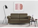 2,5-Sitzer SIT & MORE "Arngast", grün (olive), B:186cm H:84cm T:93cm, Sofas, 2 5-Sitzer, inklusive Federkern und Kopfteilverstellung