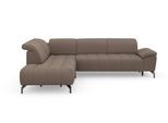 Ecksofa SIT & MORE "Cool L-Form", grau (taupe), B:272cm H:79cm T:220cm, Sofas, Ecksofa, wahlweise mit Kopfteilverstellung und Vorziehsitz motorisch