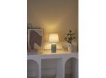 PAULEEN Tischleuchte "Glowing Hug max20W Blau/Beige 230V Stoff/Keramik", weiß (weiß, beige), 1, Ø 23cm H: 39,5cm, Leuchten, E14, Tischleuchte