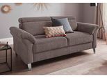 2,5-Sitzer SIT & MORE "Arngast", grau (taupe), B:186cm H:84cm T:93cm, Sofas, 2 5-Sitzer, inklusive Federkern und Kopfteilverstellung