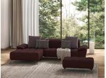 Ecksofa SIT & MORE "Cool L-Form", lila (chianti), B:290cm H:79cm T:185cm, Sofas, Ecksofa, wahlweise mit Kopfteilverstellung und Vorziehsitz, motorisch