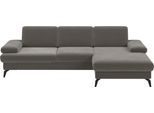 Ecksofa SIT & MORE "Morris L-Form, inkl. Sitztiefenverstellung", braun (schlamm), B:275cm H:82cm T:171cm, 100% Polyester, Sofas, Ecksofa, wahlweise mit Armteilverstellung, Bettfunktion & Bettkasten