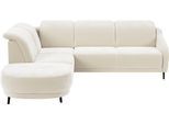Ecksofa SIT & MORE "Blues L-Form", beige (elfenbein), B:258cm H:93cm T:249cm, 100% Polyester, Sofas, Ecksofa, wahlweise mit Klapptisch und USB