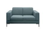 Looks by W.Joop , Petrol , Textil , Uni , 155x82x90 cm , Made in EU, FSC MIX , Stoffauswahl, Rücken echt, Armteil links, Armteil rechts , Wohnzimmer, Sofas & Couches, Sofas, 2er Sofas