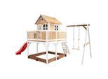 Ambia Garden , Braun, Rot, Weiß , Holz, Kunststoff , 541x291x277 cm , EN 71, CE, FSC 100% , Spielwaren, Outdoorspielzeug, Spieltürme