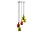 Möbelix , Gelb, Grün, Kupferfarben, Weinrot , Metall , 160 cm , höhenverstellbar , Beleuchtung, Innenleuchten, Hängeleuchten, Esstischlampen