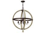 Elstead Lighting , Rostfarben , Holz, Metall , Kugel , 82.2 cm , RoHS ,